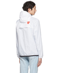 Comme Des Garcons Play White K Way Edition Nylon Jacket