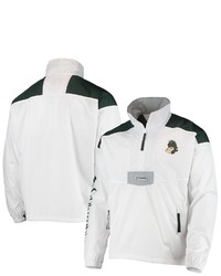 Columbia White Michigan State Spartans Santa Ana Anorak Quarter Zip Jacket At Nordstrom