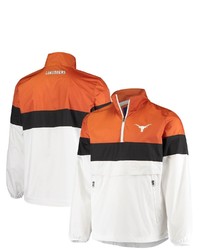 G-III SPORTS BY CARL BANKS White Texas Longhorns No Huddle Half Zip Pullover Jacket At Nordstrom