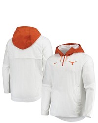 Nike Whitetexas Orange Texas Longhorns Player Quarter Zip Jacket At Nordstrom