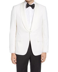 Hickey Freeman Fit Wool Dinner Jacket In White At Nordstrom