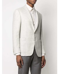 Canali Linen Wool Blend Blazer Jacket