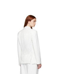 Situationist White Single Breasted Blazer