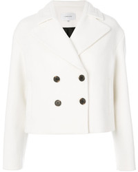 Carven Double Breasted Cropped Blazer