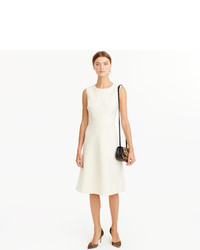 J.Crew Tall A Line Dress In Double Serge Wool