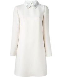Valentino Embossed Collar Mini Dress