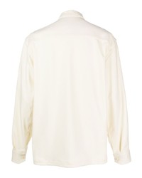 Costumein Chest Pocket Wool Blend Shirt