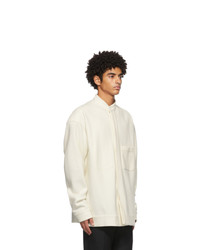 Haider Ackermann White Wool Savoia Shirt