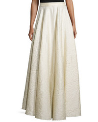 White Wool Maxi Skirt