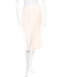 Alexander McQueen Wool Midi Skirt