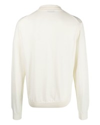 Manuel Ritz Merino Wool Long Sleeve Polo Shirt
