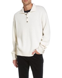 Vince Wool Cashmere Polo Sweater