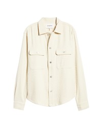Frame Woven Wool Blend Shirt Jacket