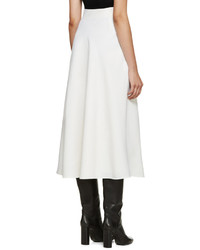 Valentino Ivory Wool Skirt
