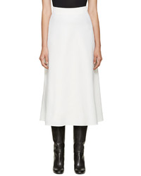 Valentino Ivory Wool Skirt