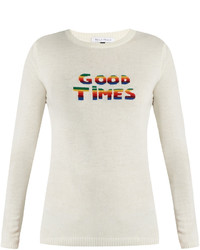 Bella Freud Good Times Wool And Cashmere Blend Sweater