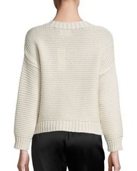 Eileen Fisher Lofty Cashmere Merino Wool Sweater