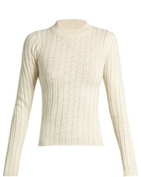Maison Margiela Mm6 By Ribbed Wool Blend Sweater