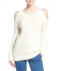 Olivia Palermo + Chelsea28 Ribbed Cold Shoulder Sweater