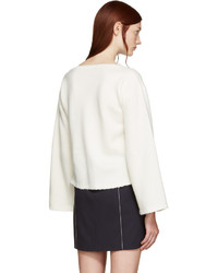 See by Chloe See By Chlo White Ribbon Trim Sweater