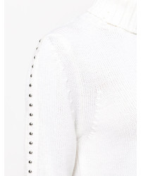 P.A.R.O.S.H. Studded Sleeve Roll Neck Sweater