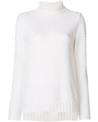 P.A.R.O.S.H. Studded Sleeve Roll Neck Sweater