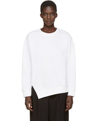 Enfold White Twisted Sweatshirt
