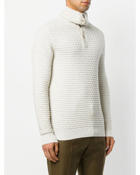 Paolo Pecora Buttoned Roll Neck Sweater