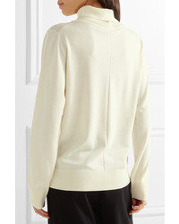 The Row Caya Merino Wool And Cashmere Blend Turtleneck Sweater Ivory