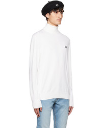 Fred Perry Off White Roll Neck Turtleneck