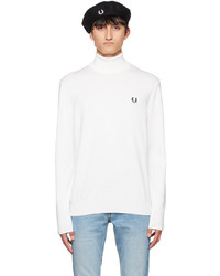 Fred Perry Off White Roll Neck Turtleneck