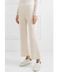 Markus Lupfer Tilda Ribbed Wool And Cashmere Blend Straight Leg Pants