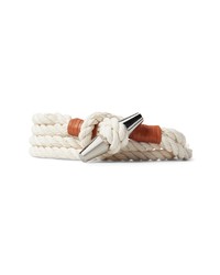 Ralph Lauren Purple Label Rope Toggle Belt In White At Nordstrom