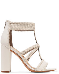 Sam Edelman Yordana Woven Leather Sandals White