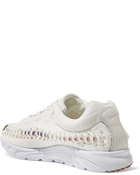 Nike Mayfly Woven Faux Suede Sneakers Ivory