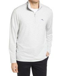 Tommy Bahama Costa Ver Quarter Zip Pullover In Turbulance At Nordstrom
