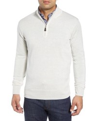 Peter Millar Crown Soft Regular Fit Wool Blend Quarter Zip Sweater