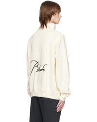 Rhude Off White Embroidered Sweater