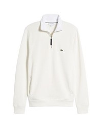 Lacoste Quarter Zip Cotton Interlock Sweatshirt