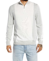 Topman Quarter Zip Cotton Sweater