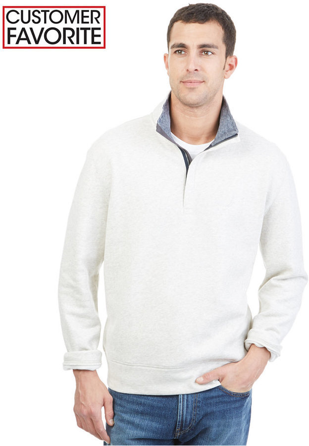 white nautica quarter zip