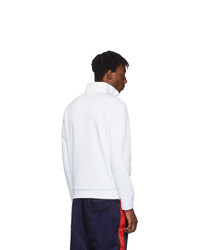 Polo Ralph Lauren White Fleece Half Zip Sweatshirt
