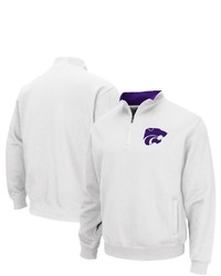 Colosseum White Kansas State Wildcats Tortugas Logo Quarter Zip Jacket At Nordstrom