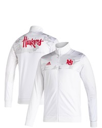 adidas White Nebraska Huskers Football Strategy Full Zip Jacket At Nordstrom