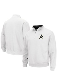 Colosseum White Vanderbilt Commodores Tortugas Logo Quarter Zip Jacket