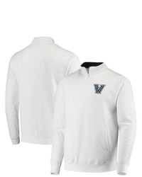 Colosseum White Villanova Wildcats Tortugas Logo Quarter Zip Jacket
