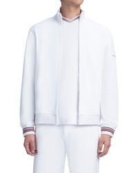 Bugatchi Comfort Cotton Mock Neck Jacket In White At Nordstrom