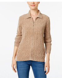 Alfred Dunner Twilight Point Chenille Cardigan
