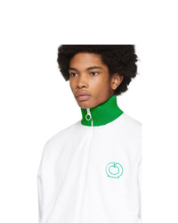 Casablanca White And Green After Sports Track Jacket