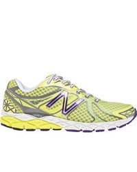 New Balance W870v3 Yellowpurple Running Shoes